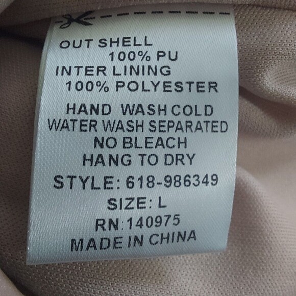 VERTE Embroidered Mini Skirt Pleather Faux Leather Pink Boho Chic Large - Picture 10 of 11